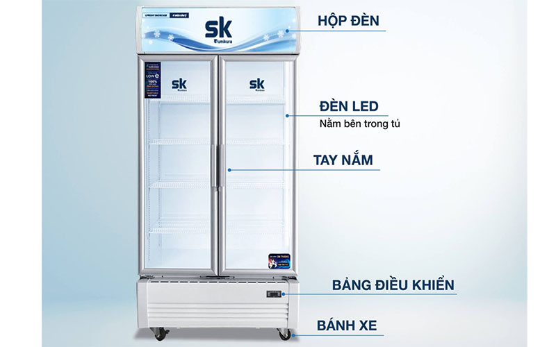 Tủ mát đứng Sumikura SKSC-1050HW2 - Hàng chính hãng