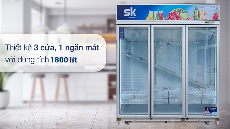 Tủ mát đứng Sumikura SKSC-1800HW3 - Hàng chính hãng