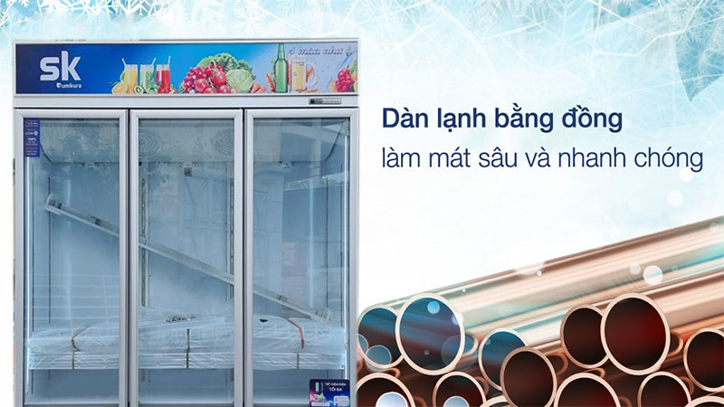 Tủ mát đứng Sumikura SKSC-1800HW3 - Hàng chính hãng