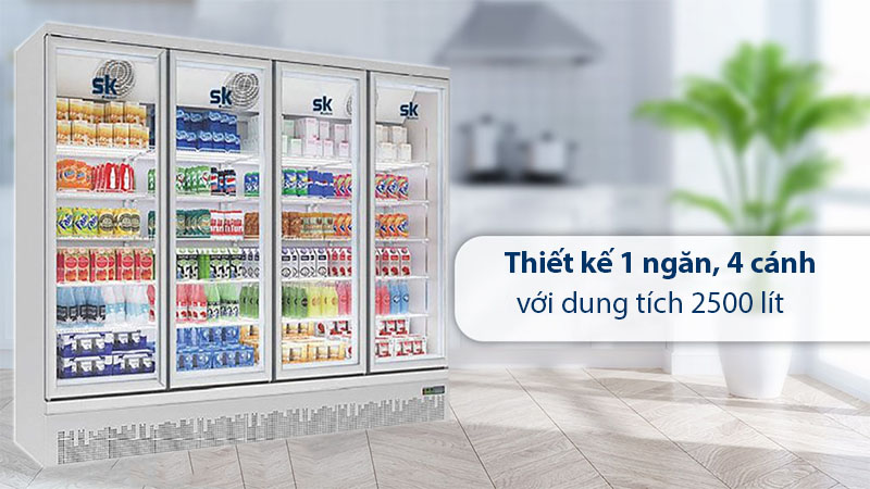 Tủ mát đứng Sumikura SKSC-2500-B - Hàng chính hãng