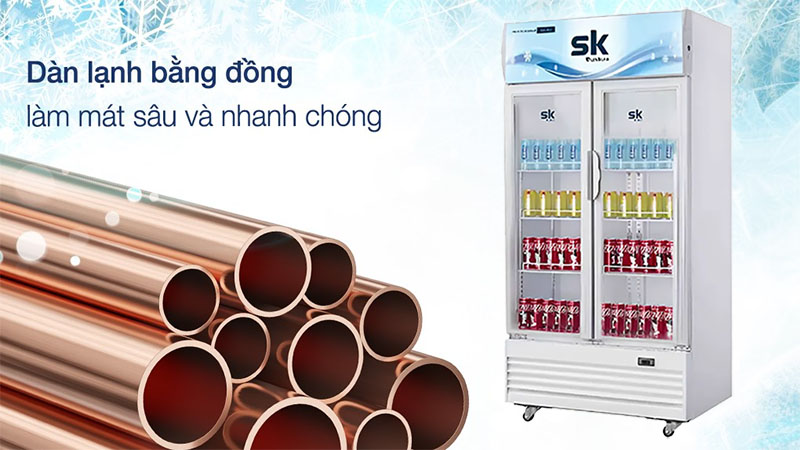 Tủ mát đứng Sumikura SKSC-802WG2/HW - Hàng chính hãng