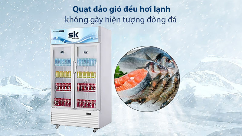 Tủ mát đứng Sumikura SKSC-802WG2/HW - Hàng chính hãng