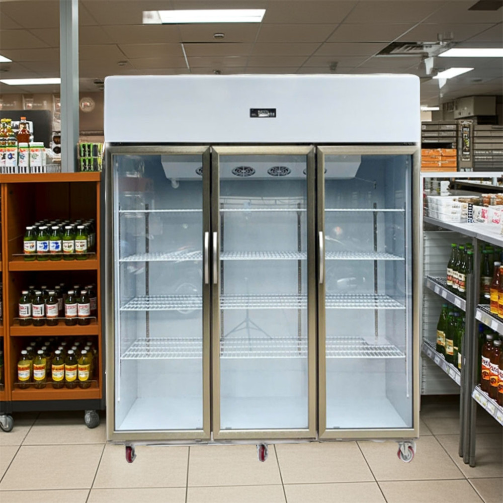 Tủ mát Inox 3 cửa kính mở Lightcool LS-1200F 1253L  - Hàng chính hãng