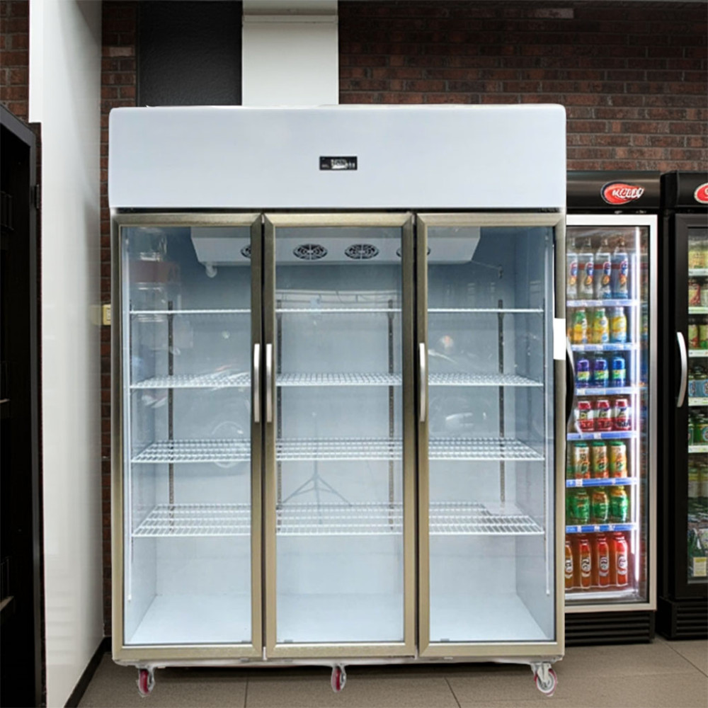 Tủ mát Inox 3 cửa kính mở Lightcool LS-1200F 1253L  - Hàng chính hãng