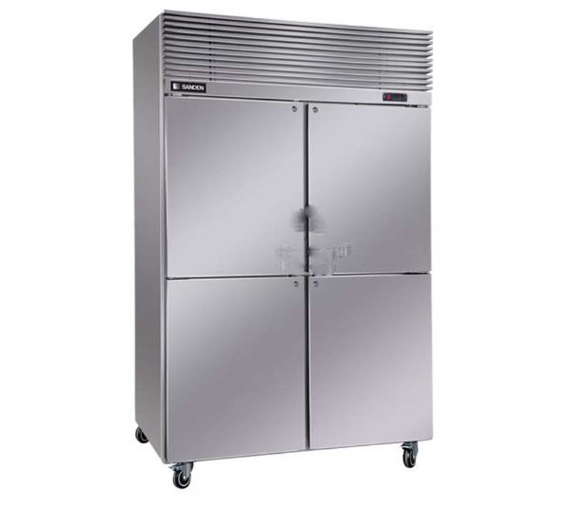 Tủ mát 4 cánh inox Sanden SRC-1233 - Hàng chính hãng