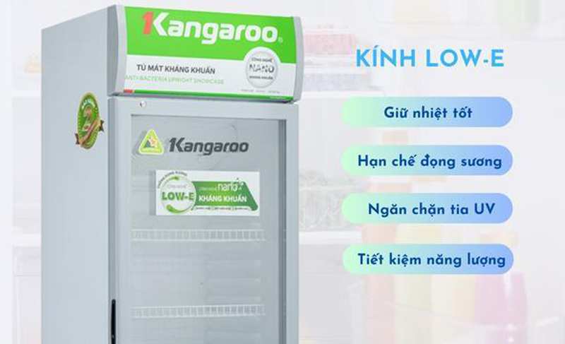 Tủ mát kháng khuẩn Kangaroo 288 lít KG359AT - Hàng chính hãng