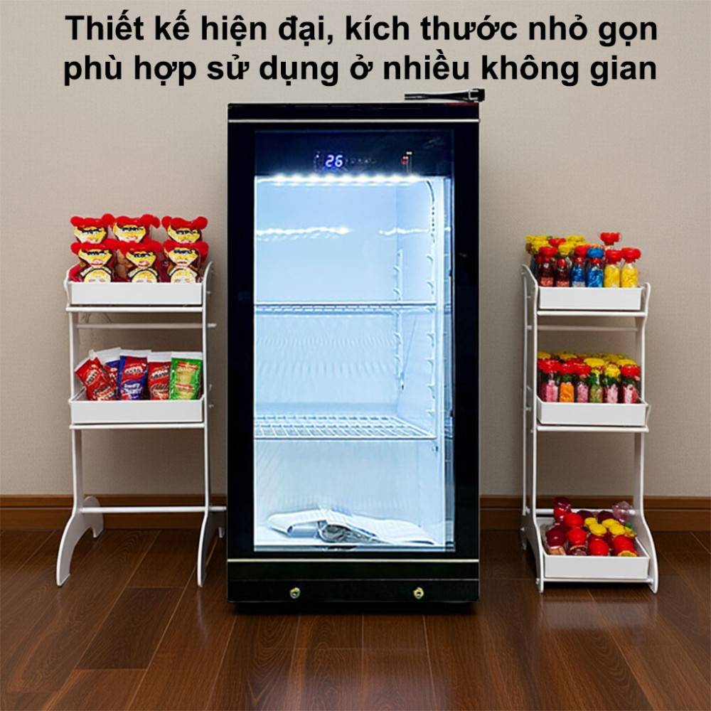 Tủ mát mini 1 cửa kính Lightcool LC-138 118L - Hàng chính hãng