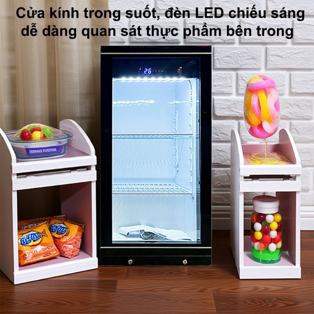 Tủ mát mini 1 cửa kính Lightcool LC-138 118L - Hàng chính hãng