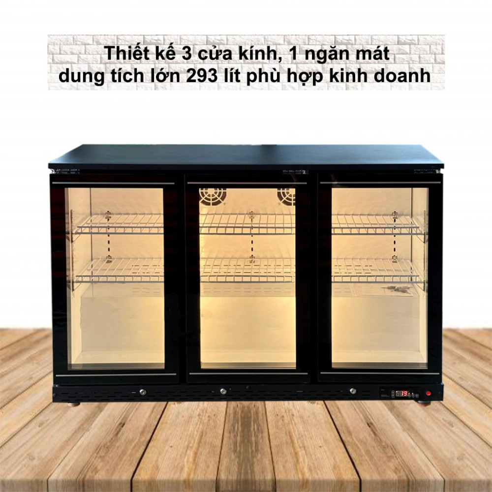 Tủ mát trưng bày quầy bar Lightcool LS-1350 293L - Hàng chính hãng