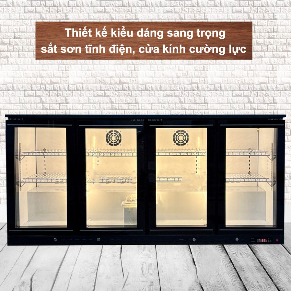 Tủ mát quầy bar cửa kính Lightcool LS-1800 370 lít - Hàng chính hãng