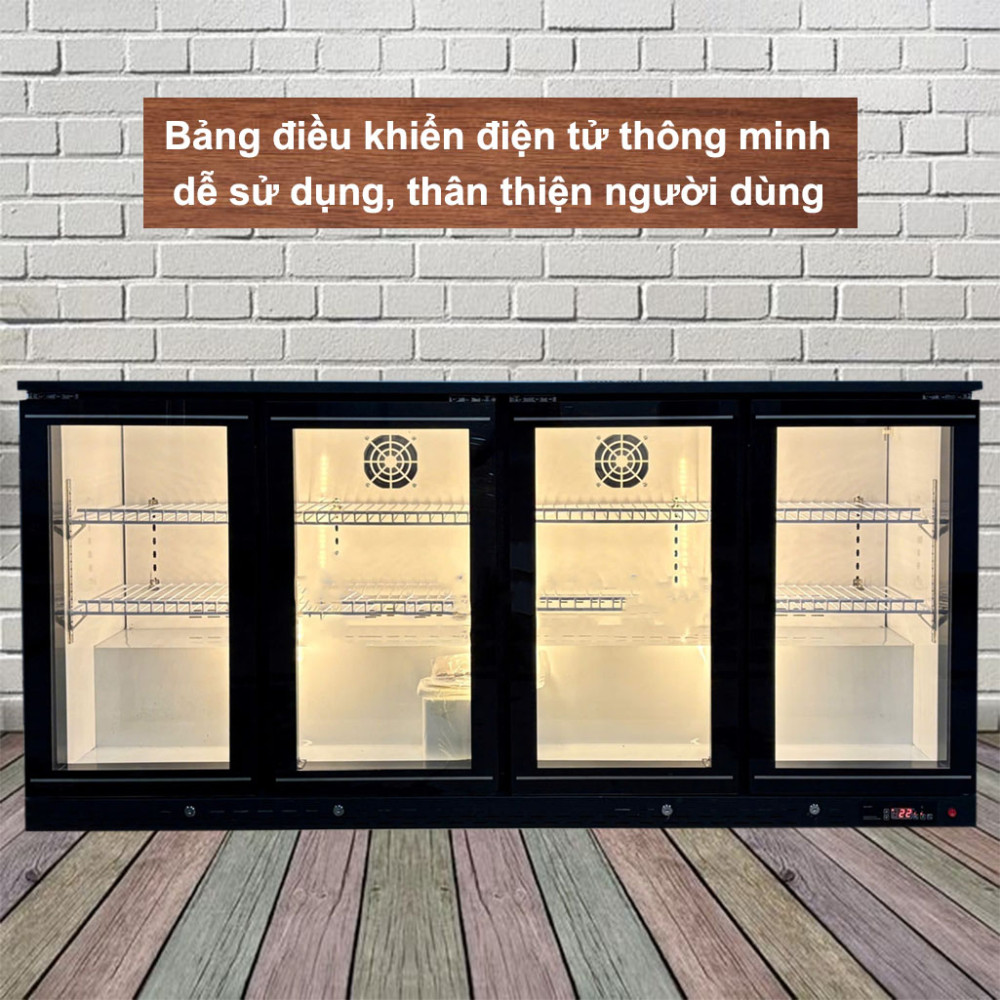 Tủ mát quầy bar cửa kính Lightcool LS-1800 370 lít - Hàng chính hãng