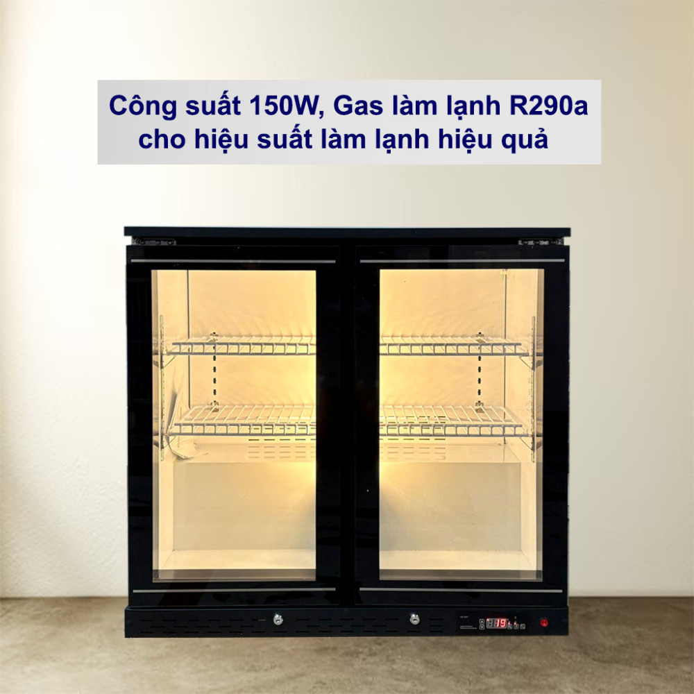 Tủ mát quầy bar cửa kính Lightcool LS-900 208L - Hàng chính hãng