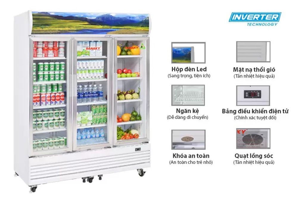 Tủ mát Sanaky VH-1520HP3 - Hàng chính hãng