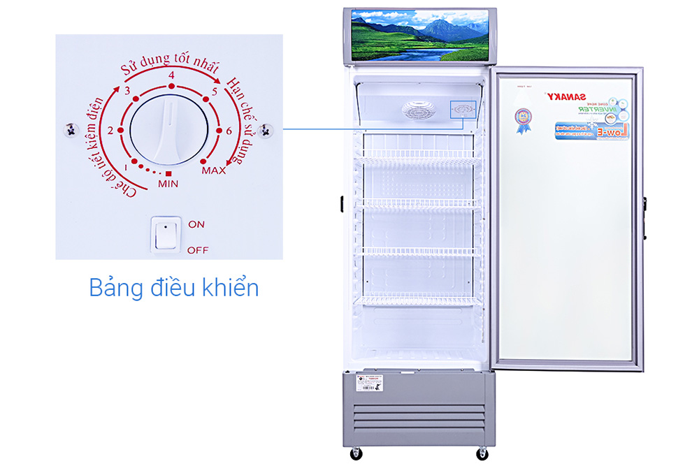 Tủ Mát Sanaky Inverter 341 lít VH-408K3L - Hàng chính hãng
