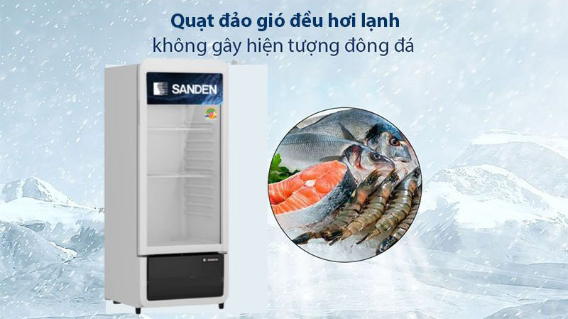Tủ mát Sanden SPC-0250 - Hàng chính hãng
