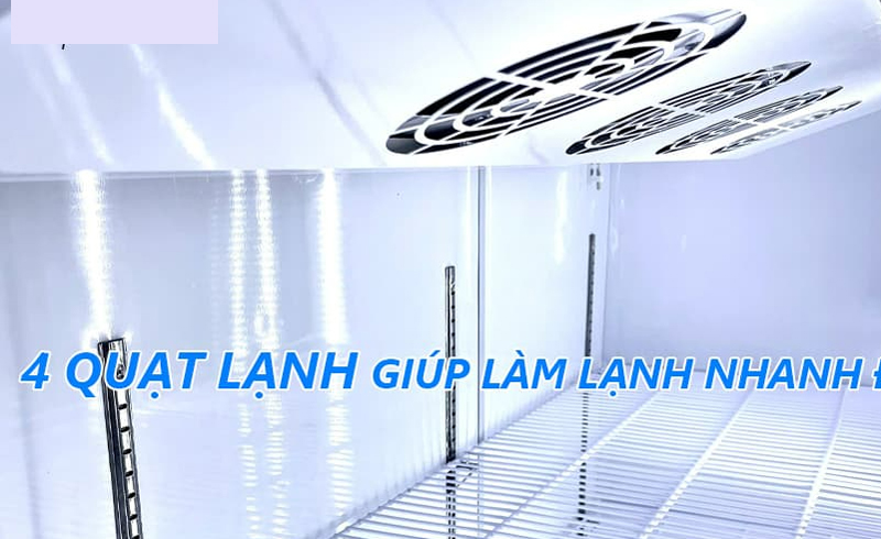 Làm lạnh nhanh chóng với hệ thống quạt gió