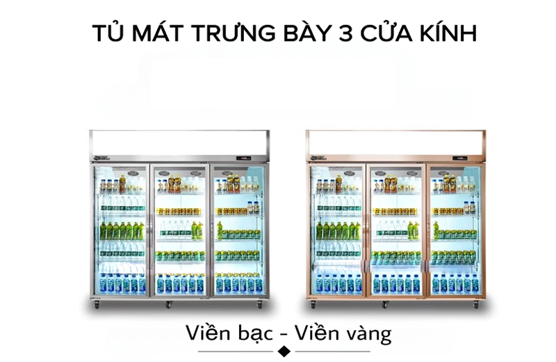 Tủ mát trưng bày 3 cánh kính Snow Village LC-1800XF - Hàng chính hãng