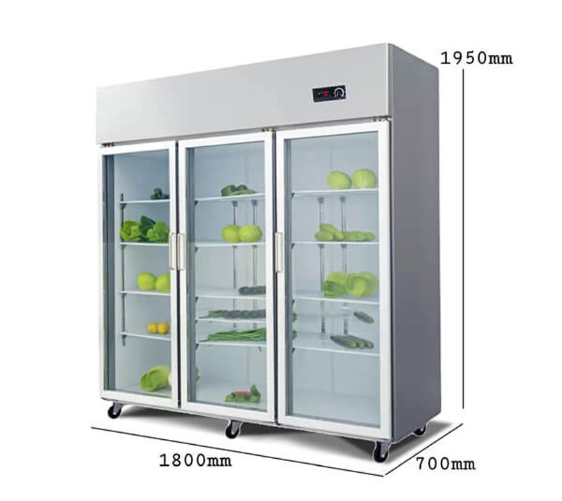 Tủ mát trưng bày 3 cánh Snow Village LC-1800CF - Hàng chính hãng