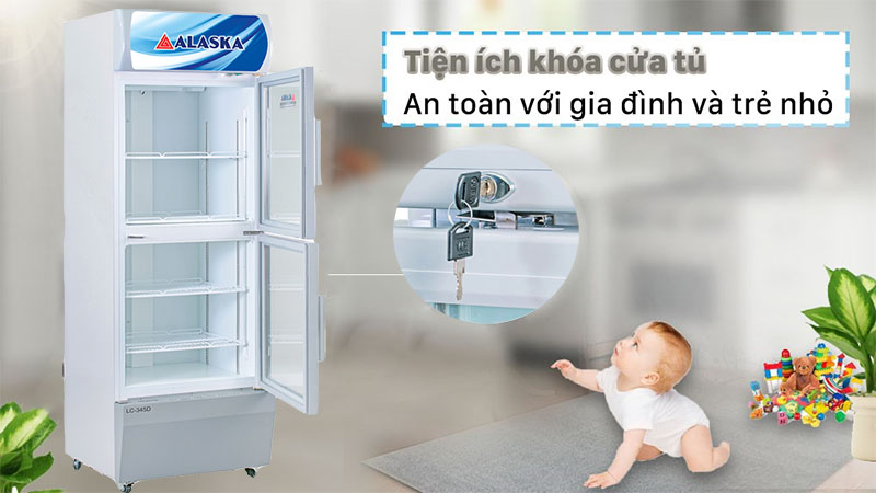 Khóa cửa của Tủ mát trưng bày Alaska LC-345D