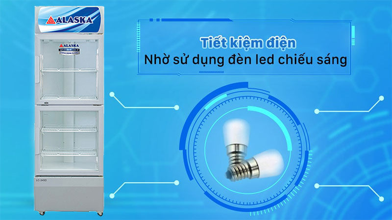 Đèn LED chiếu sáng của Tủ mát trưng bày Alaska LC-345D