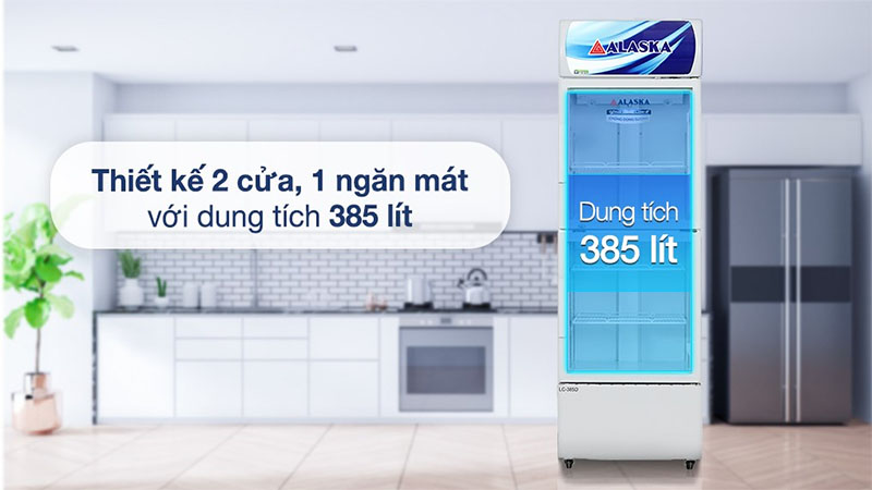 Tủ mát trưng bày Alaska LC-385D - Hàng chính hãng