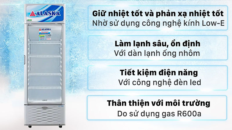 Tủ mát trưng bày Alaska LC-555H - Hàng chính hãng