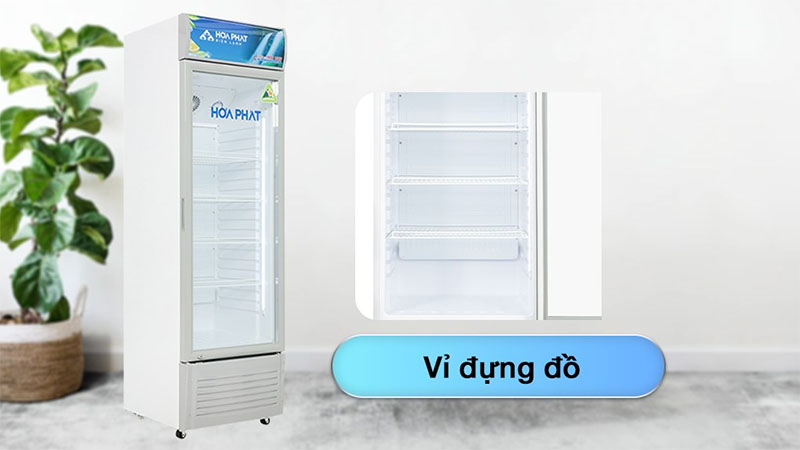 Tủ mát trưng bày Hòa Phát HSC-600F1R1 - Hàng chính hãng