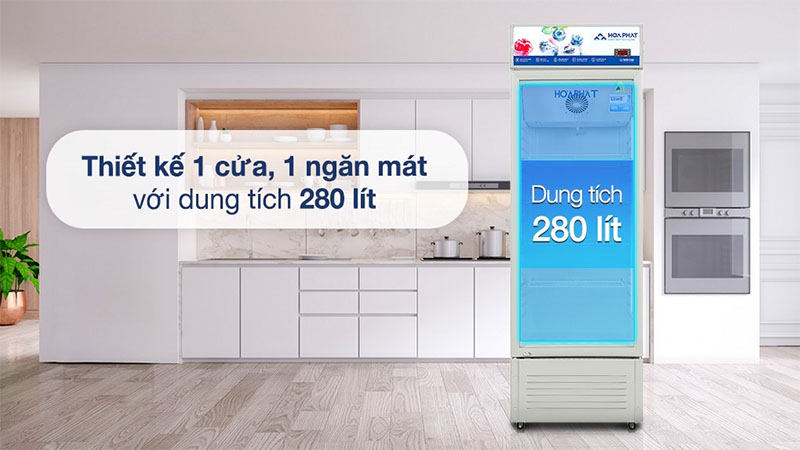 Tủ mát trưng bày Hoà Phát HSR-D6280 - Hàng chính hãng
