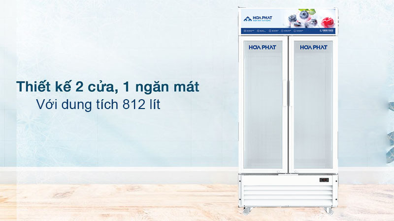 Tủ mát trưng bày Hòa Phát HSR-D6812 - Hàng chính hãng