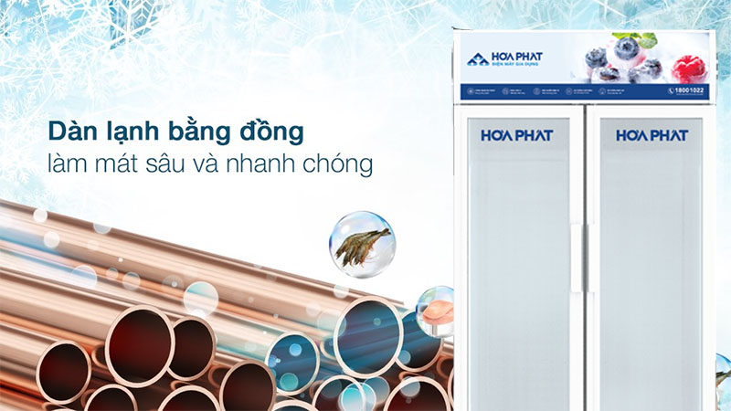 Tủ mát trưng bày Hòa Phát HSR-D6812 - Hàng chính hãng