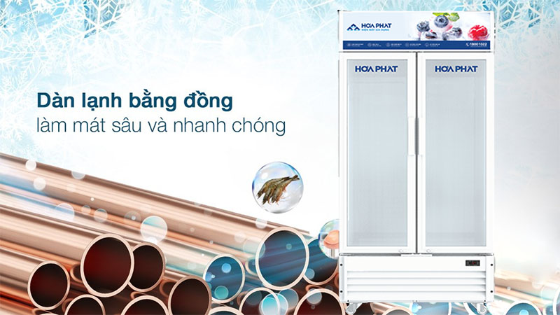 Tủ mát trưng bày Inverter Hòa Phát HSR-D8526 - Hàng chính hãng