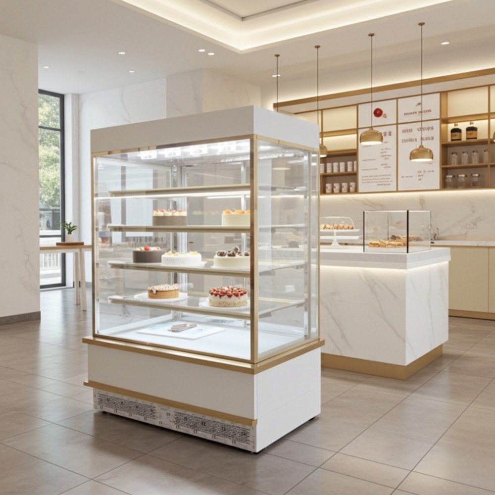 Tủ có tthiết kế hiện đại, kính vuông sang trọng