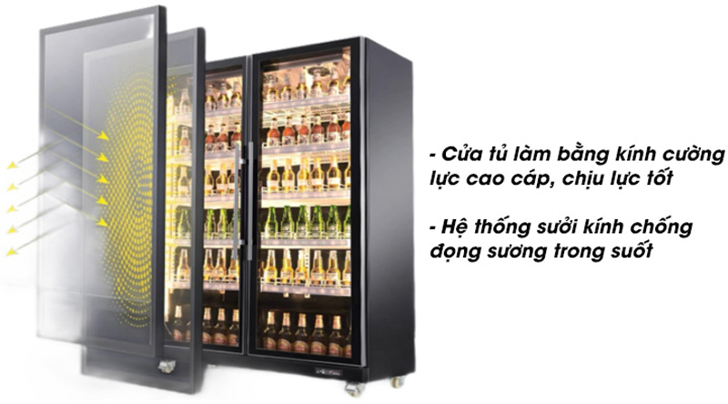 Thiết kế thông minh, chống đọng sương làm mờ cửa kính