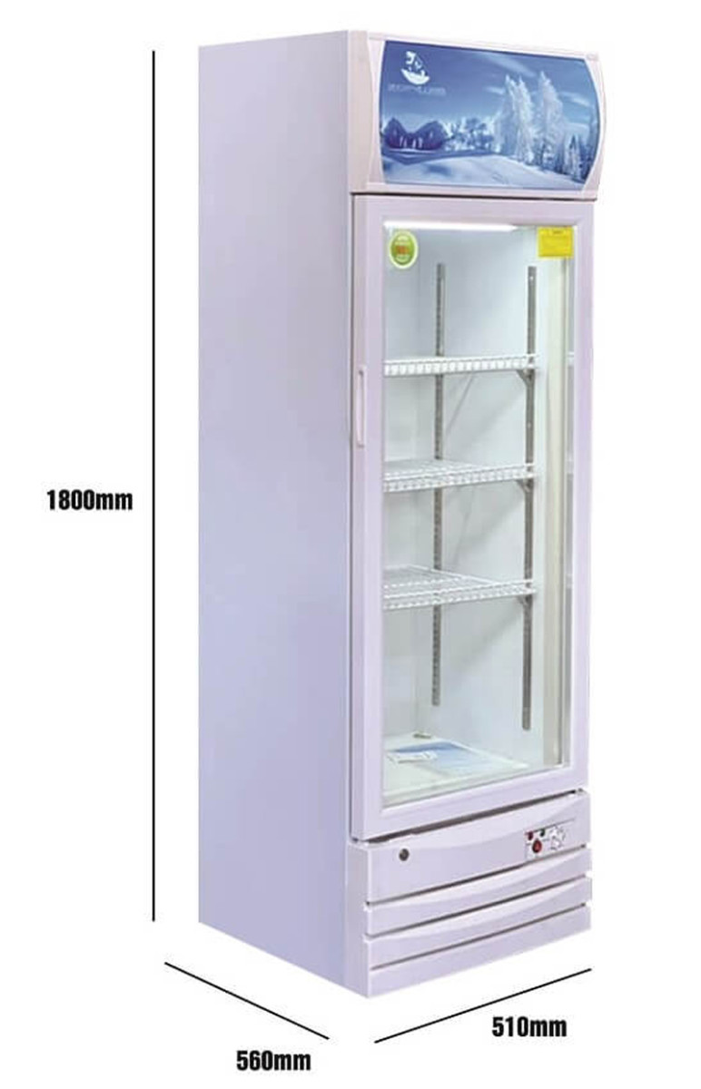 Tủ mát cánh kính 258 lít Snow Village LC-258 - Hàng chính hãng
