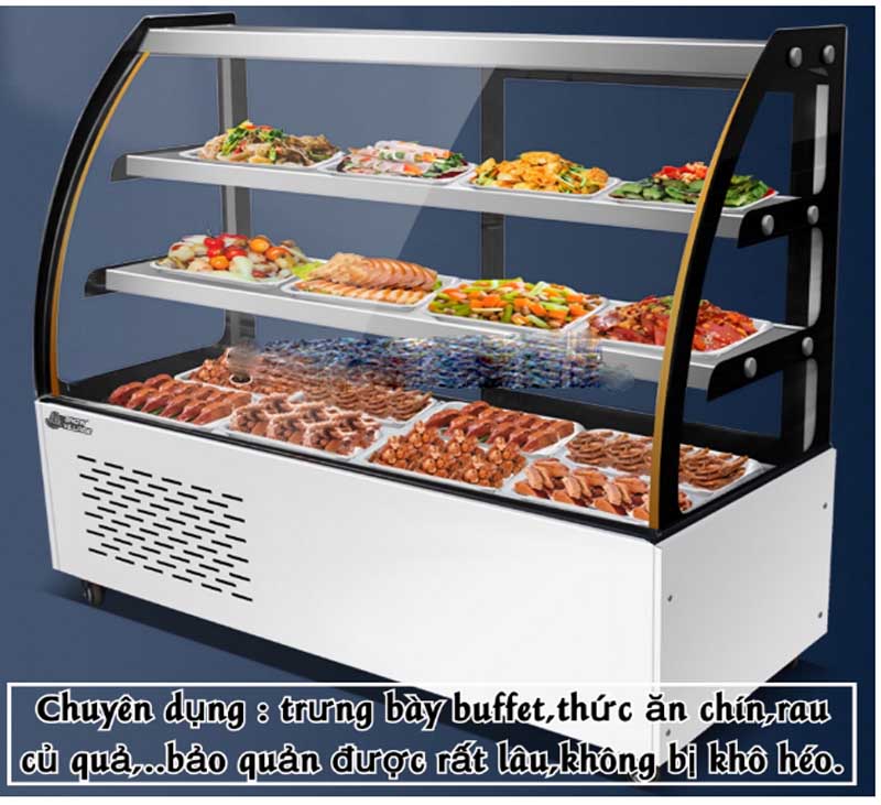 Tủ mát trưng bày đa năng Snow Village DL-1.5 - Hàng chính hãng