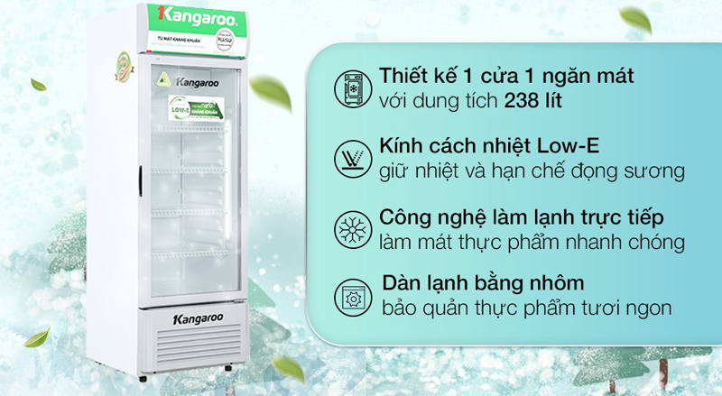Kangaroo KG298AT có nhiều tiện ích thông minh