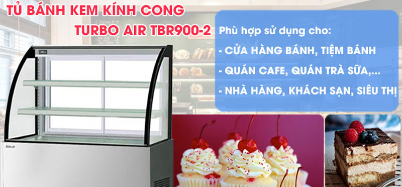 Tủ mát trưng bày bánh Turbo Air TBR900-2 - Hàng chính hãng