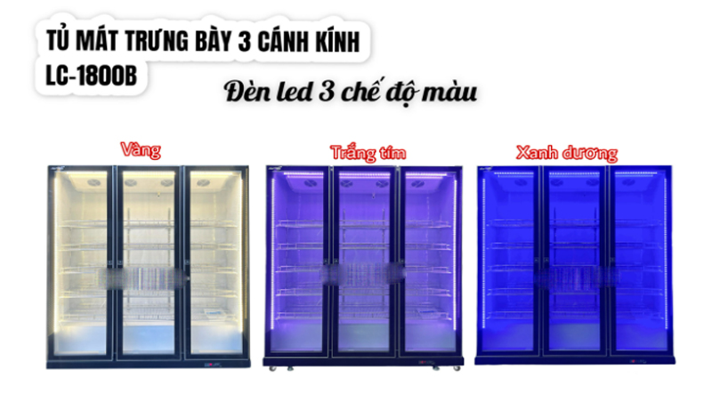 Hệ thống đèn led chiếu sáng 3 màu trắng tím/xanh/vàng