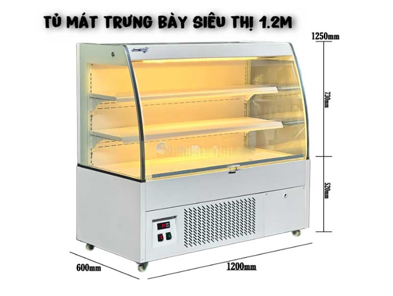 Tủ mát trưng bày siêu thị Snow Village XC-ZC-1.2 - Hàng chính hãng