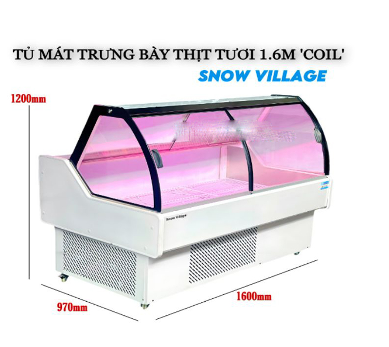 Tủ mát trưng bày thịt tươi Snow Village SC-1.6 - Hàng chính hãng