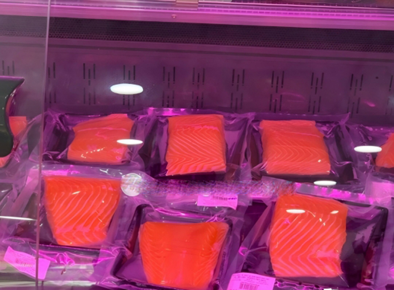 Hệ thống đèn Led chiếu sáng,  dễ dàng quan sát thực phẩm bên trong