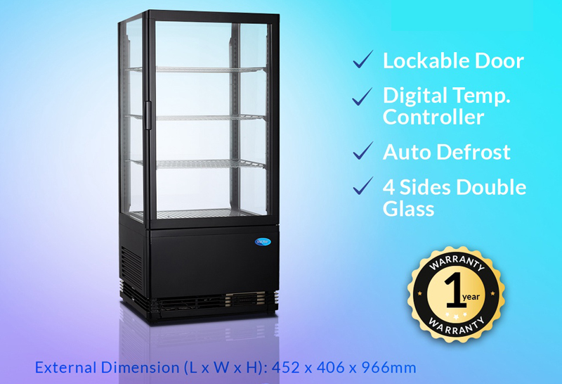 Kích thước của tủ bảo quản và trưng bày Cobi RT-78L