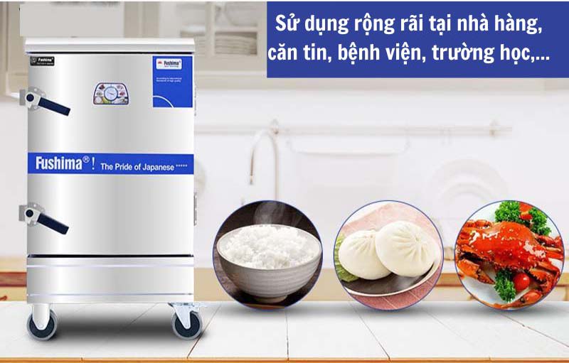 Tủ nấu cơm điện 6 khay Fushima KZ-60 - Hàng chính hãng