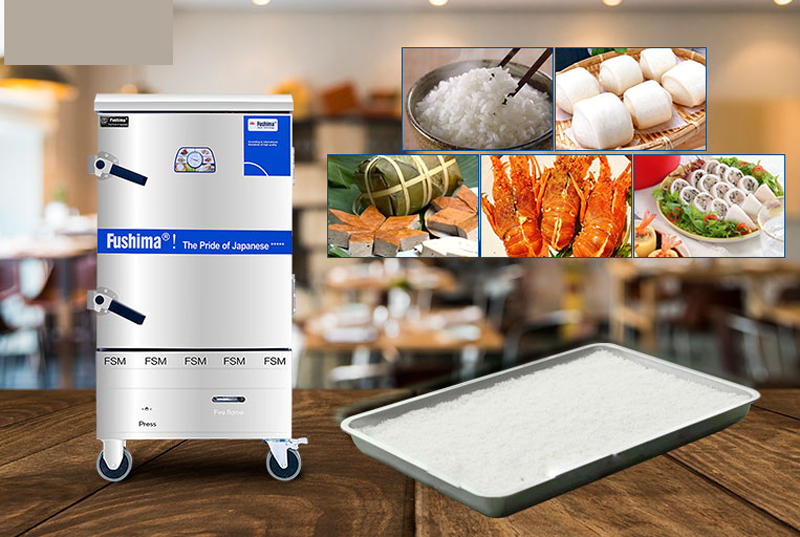 Tủ nấu cơm điện 6 khay Fushima KZ-60 - Hàng chính hãng