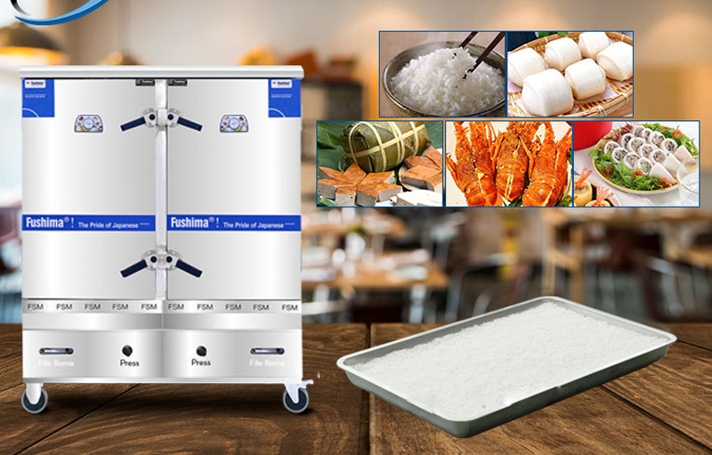 Tủ nấu cơm gas 20 khay Fushima YW-200 - Hàng chính hãng