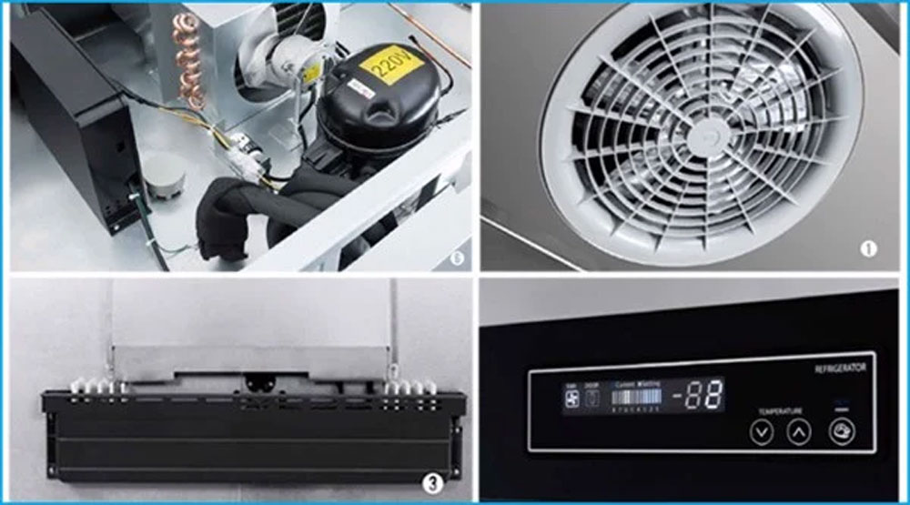 Tủ nửa đông nửa mát 4 cánh Skipio SRFT45-4P - Hàng chính hãng