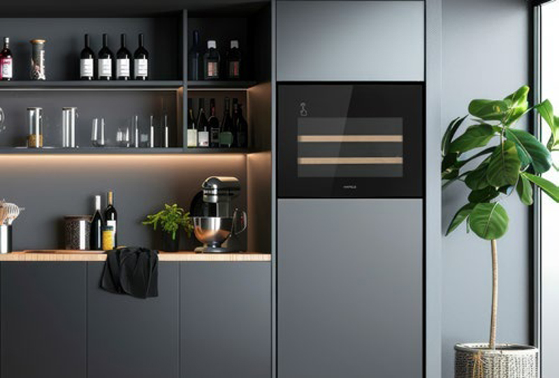 Tủ rượu âm tường Hafele HW-C62BB 62 lít - Hàng chính hãng