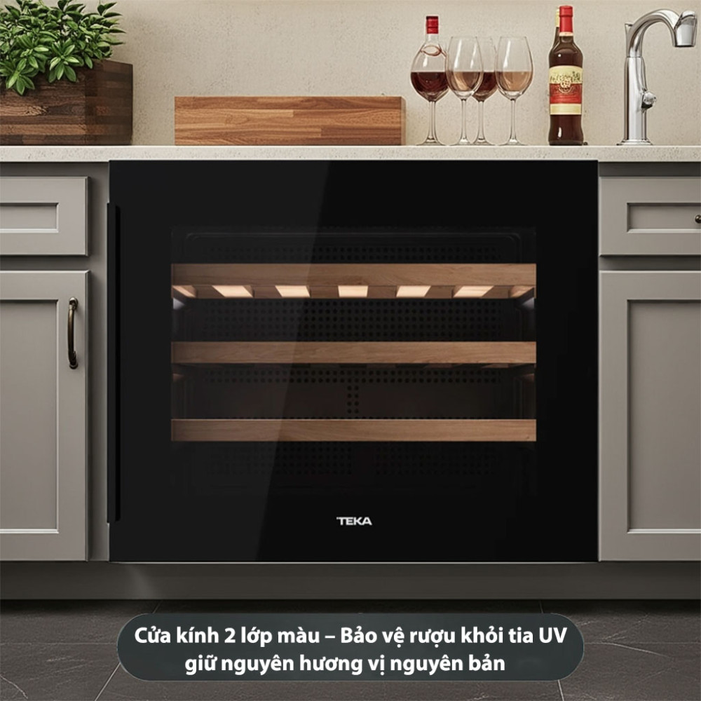 Tủ rượu lắp âm Teka RVI-10024-GBK - Hàng chính hãng