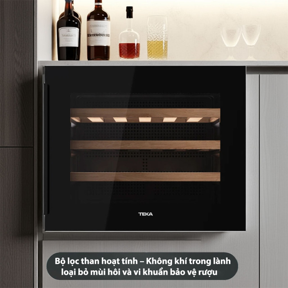 Tủ rượu lắp âm Teka RVI-10024-GBK - Hàng chính hãng