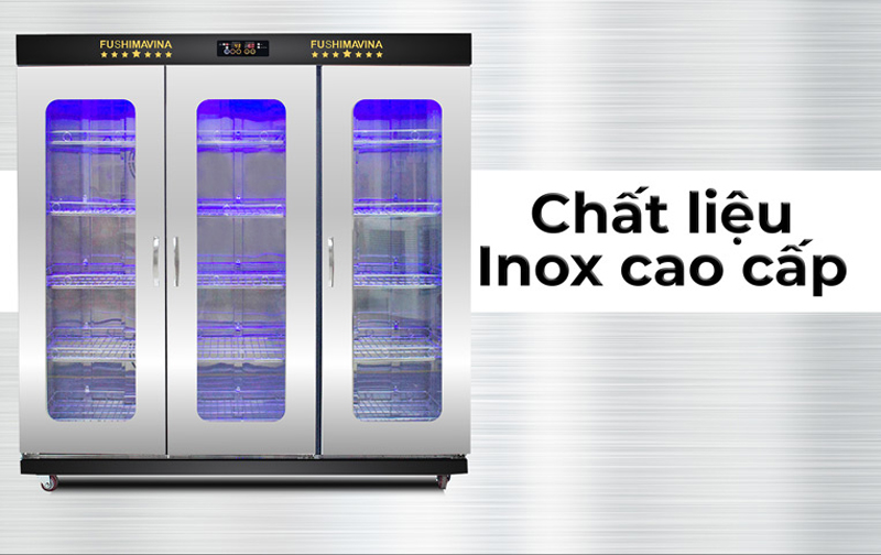 Tủ sấy bát cánh kính Fushima FSMDLTSB-3CK2L - Hàng chính hãng